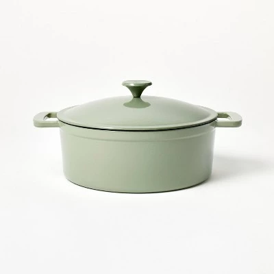 5.5qt Enamel Dutch Oven - Figmint™ Light Gray 10 5.5qt Enamel Dutch Oven - Figmint™ Light Gray - Image 8