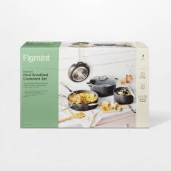 7pc Nonstick Hard Anodized Aluminum Cookware Set Dark Gray - Figmint™ -Figmint Online Shop GUEST 0b2a3085 8e05 4259 b620 f96ef42a0085