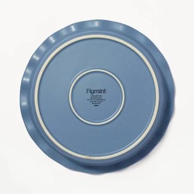 9" Round Stoneware Ruffle Pie Dish - Figmint™ Cream 5 9" Round Stoneware Ruffle Pie Dish - Figmint™ Cream - Image 3