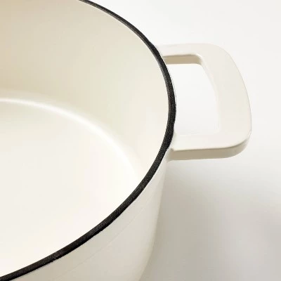 5.5qt Enamel Dutch Oven Cream - Figmint™ 5 5.5qt Enamel Dutch Oven Cream - Figmint™ - Image 3
