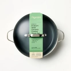 8qt Nonstick Ceramic Coated Aluminum Wide Stock Pot - Figmint™ Blue -Figmint Online Shop GUEST 119ea502 6d77 412a 89b2 b8742869ab8d