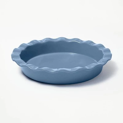 9" Round Stoneware Ruffle Pie Dish - Figmint™ Cream 7 9" Round Stoneware Ruffle Pie Dish - Figmint™ Cream - Image 5