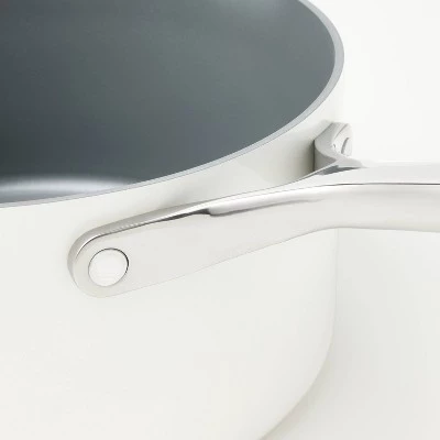 3qt Ceramic Nonstick Saucepan - Figmint™ Cream 5 3qt Ceramic Nonstick Saucepan - Figmint™ Cream - Image 3