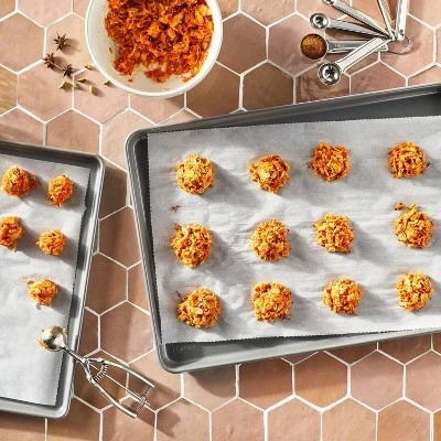 15"x21" Nonstick Aluminized Steel Baking Sheet Gray - Figmint™ 2 15"x21" Nonstick Aluminized Steel Baking Sheet Gray - Figmint™