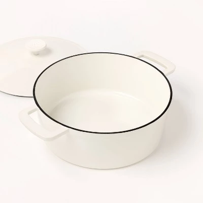 5.5qt Enamel Dutch Oven Cream - Figmint™ 4 5.5qt Enamel Dutch Oven Cream - Figmint™ - Image 2