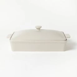 4qt Stoneware Rectangle Baking Dish with Lid - Figmint™ Light Gray -Figmint Online Shop GUEST 3ec4b294 52a9 481b aa3b 3baeada5fc6c