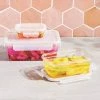 6pc (set of 3) Plastic Rectangle Food Storage Container Set Clear - Figmint™ -Figmint Online Shop GUEST 4ad8163e e3b5 430e bdd1 074ffb02999b