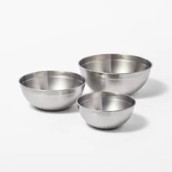 3pc (5qt, 3qt & 1.5qt) Stainless Steel Non-Slip Mixing Bowls (no lids) - Figmint™ Gray -Figmint Online Shop GUEST 5be113af 0a9f 47b4 9707 fea5422ba5de