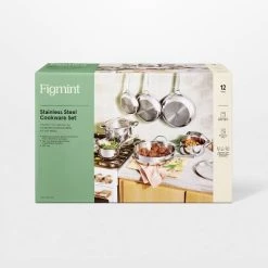 12pc Nonstick Stainless Steel Cookware Set with 6pc Pan Protectors Silver - Figmint™ -Figmint Online Shop GUEST 5e2d5e52 507b 4adc ac91 e650ce6b54f7