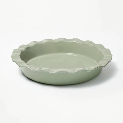 9" Round Stoneware Ruffle Pie Dish - Figmint™ Cream 9 9" Round Stoneware Ruffle Pie Dish - Figmint™ Cream - Image 7