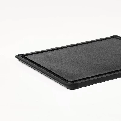 2pc Nonslip Recycled Poly Cutting Board Set Black - Figmint™ 5 2pc Nonslip Recycled Poly Cutting Board Set Black - Figmint™ - Image 3