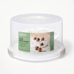 Round Cake Carrier White/Clear - Figmint™ -Figmint Online Shop GUEST 75c1cff3 39c3 400c 8fa8 a69d45ce133e