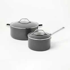 7pc Nonstick Hard Anodized Aluminum Cookware Set Dark Gray - Figmint™ -Figmint Online Shop GUEST 7f9ee58a 04b3 4e99 818b 29cc757f2e4f