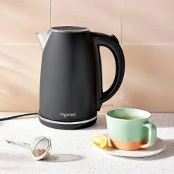 1.7 L Electric Kettle with Thin Chrome Trim Band - Painted Stainless Steel - Figmint™