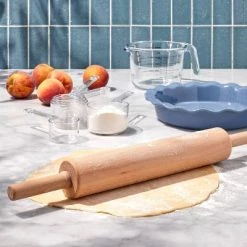 10" Wood Rolling Pin Light Brown - Figmint™