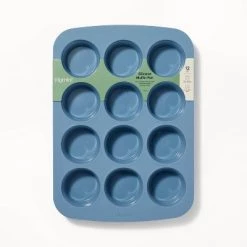 12ct Silicone Muffin Pan Blue - Figmint™ -Figmint Online Shop GUEST 84d0f298 b105 4608 a0ff 85ed56b6f1df