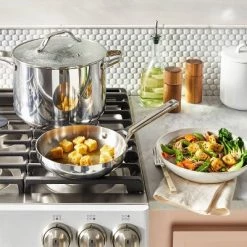 8" Stainless Steel Frypan Silver - Figmint™