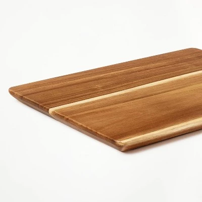 10"x13" Nonslip Acacia Wood Cutting Board Natural - Figmint™ 5 10"x13" Nonslip Acacia Wood Cutting Board Natural - Figmint™ - Image 3