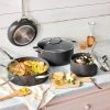 7pc Nonstick Hard Anodized Aluminum Cookware Set Dark Gray - Figmint™ -Figmint Online Shop GUEST a4913273 4c53 4e87 86b7 c607a0aa4975