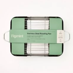 2pc Stainless Steel Roaster with Wire Rack Silver - Figmint™ -Figmint Online Shop GUEST b2b139d9 4dc5 40f7 bf2b ae3e70b0931f