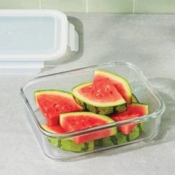 8 Cup Glass Food Storage Container Clear - Figmint™