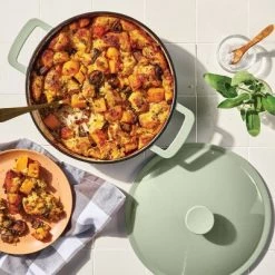 3.5qt Enamel Braiser - Figmintâ„¢ Light Gray