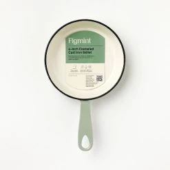 6" Enameled Cast Iron Skillet - Figmint™ Cream -Figmint Online Shop GUEST d3bf3b6c 2c65 469e ad04 3887a7adfb99