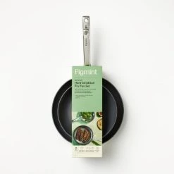 2pk (8" & 10") Aluminum Nonstick Hard Anodized Frypan Set Dark Gray - Figmint™ -Figmint Online Shop GUEST df0350fb 140d 40a4 aaaf 8f1d7161394c