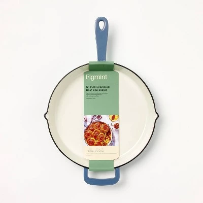 12" Enamel Skillet - Figmint™ Blue 6 12" Enamel Skillet - Figmint™ Blue - Image 4