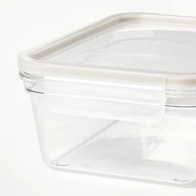 4pc (set of 2) 5.5 Cup Plastic Rectangle Food Storage Container Set Clear - Figmint™ 5 4pc (set of 2) 5.5 Cup Plastic Rectangle Food Storage Container Set Clear - Figmint™ - Image 3